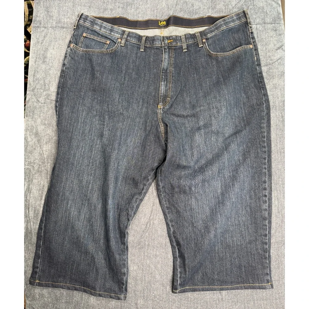Lee Loose Fit Denim Bermuda Shorts Womens 50x30 Blue Jean Walking Shorts
